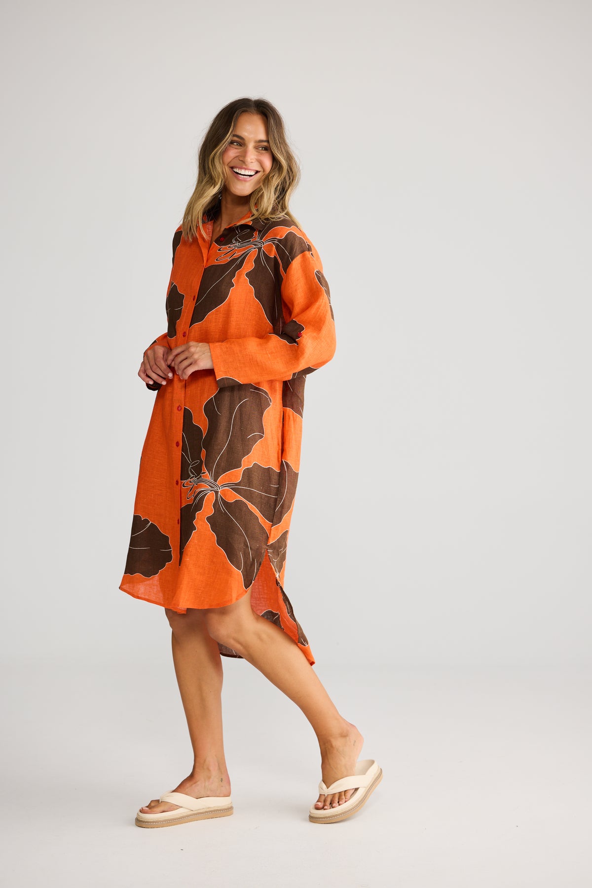 Sunny Overshirt - Hibiscus Breeze-Tops-Holiday-The Bay Room