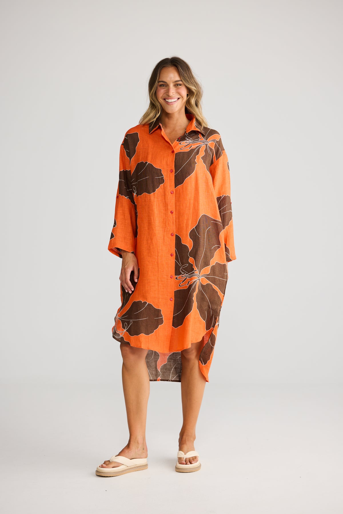Sunny Overshirt - Hibiscus Breeze-Tops-Holiday-The Bay Room