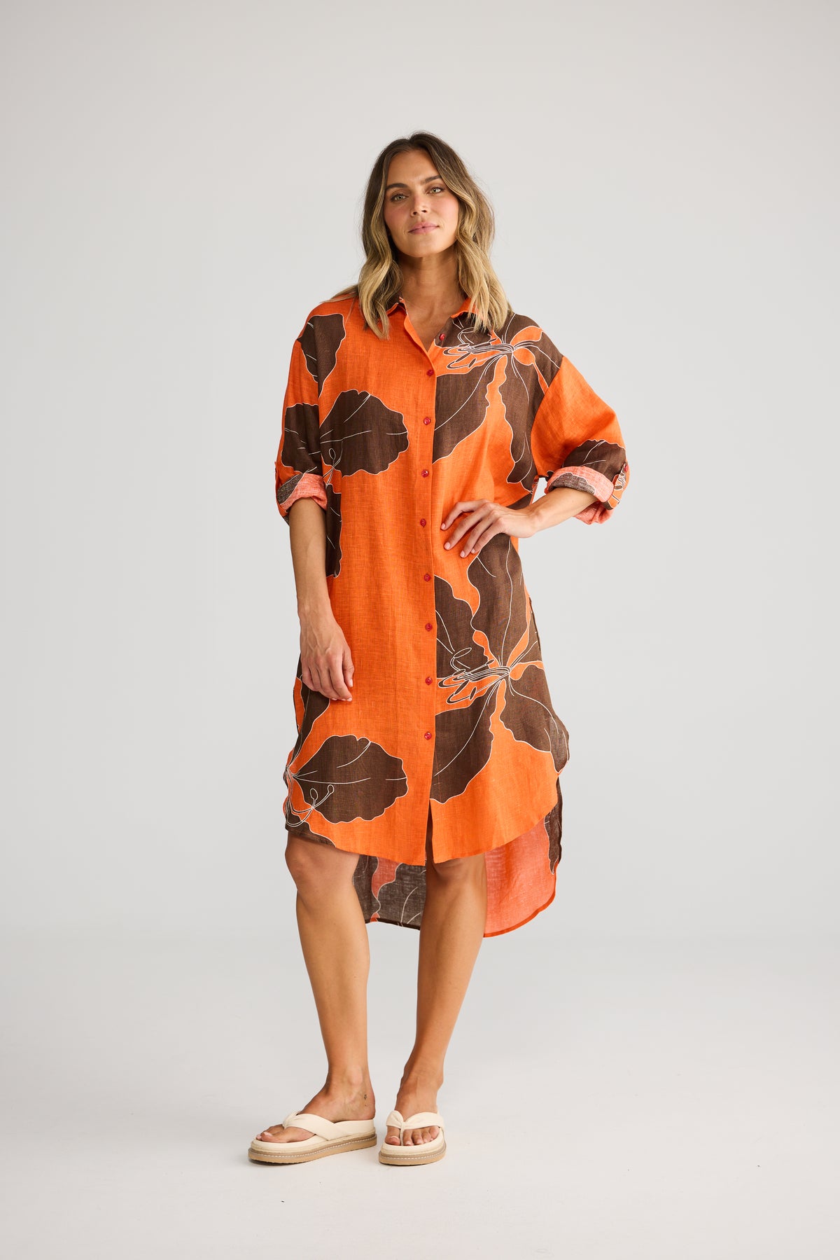 Sunny Overshirt - Hibiscus Breeze-Tops-Holiday-The Bay Room