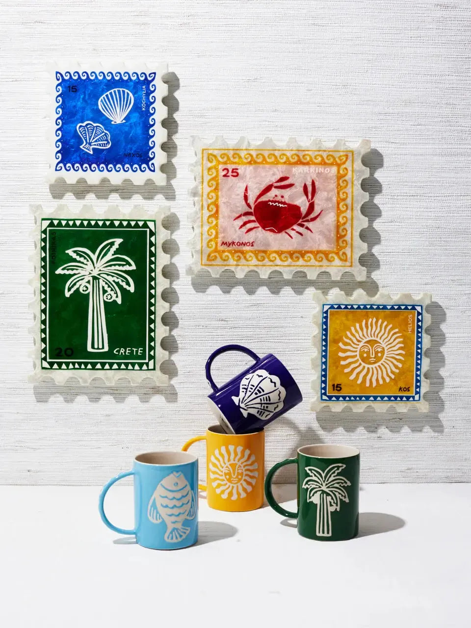 Sunroom Crab Stamp-Wall Decor-Jones & Co-The Bay Room
