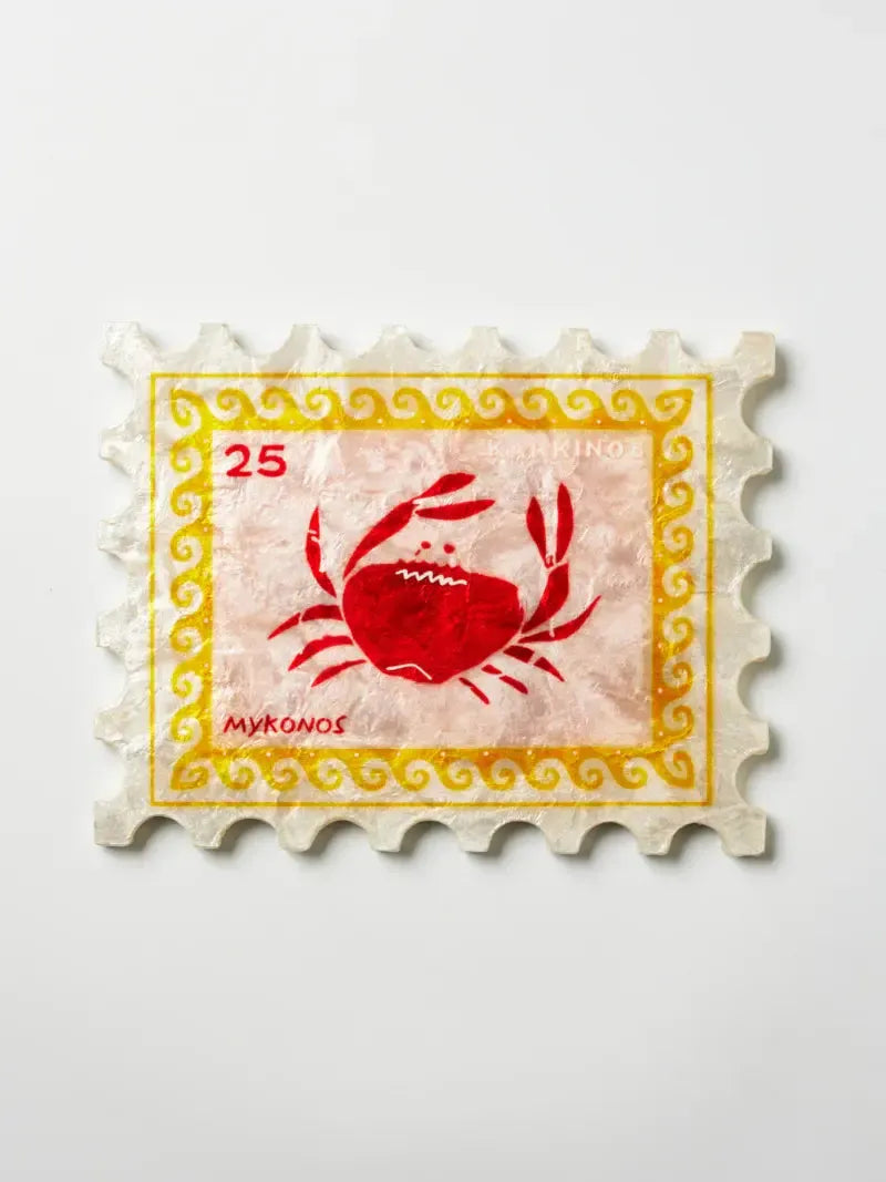 Sunroom Crab Stamp-Wall Decor-Jones & Co-The Bay Room