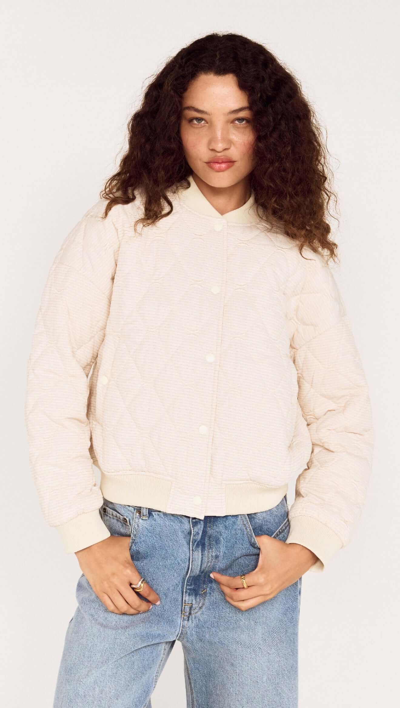 Suri Puffer Jacket - Warm White-Jackets, Coats & Vests-Mink Pink-The Bay Room