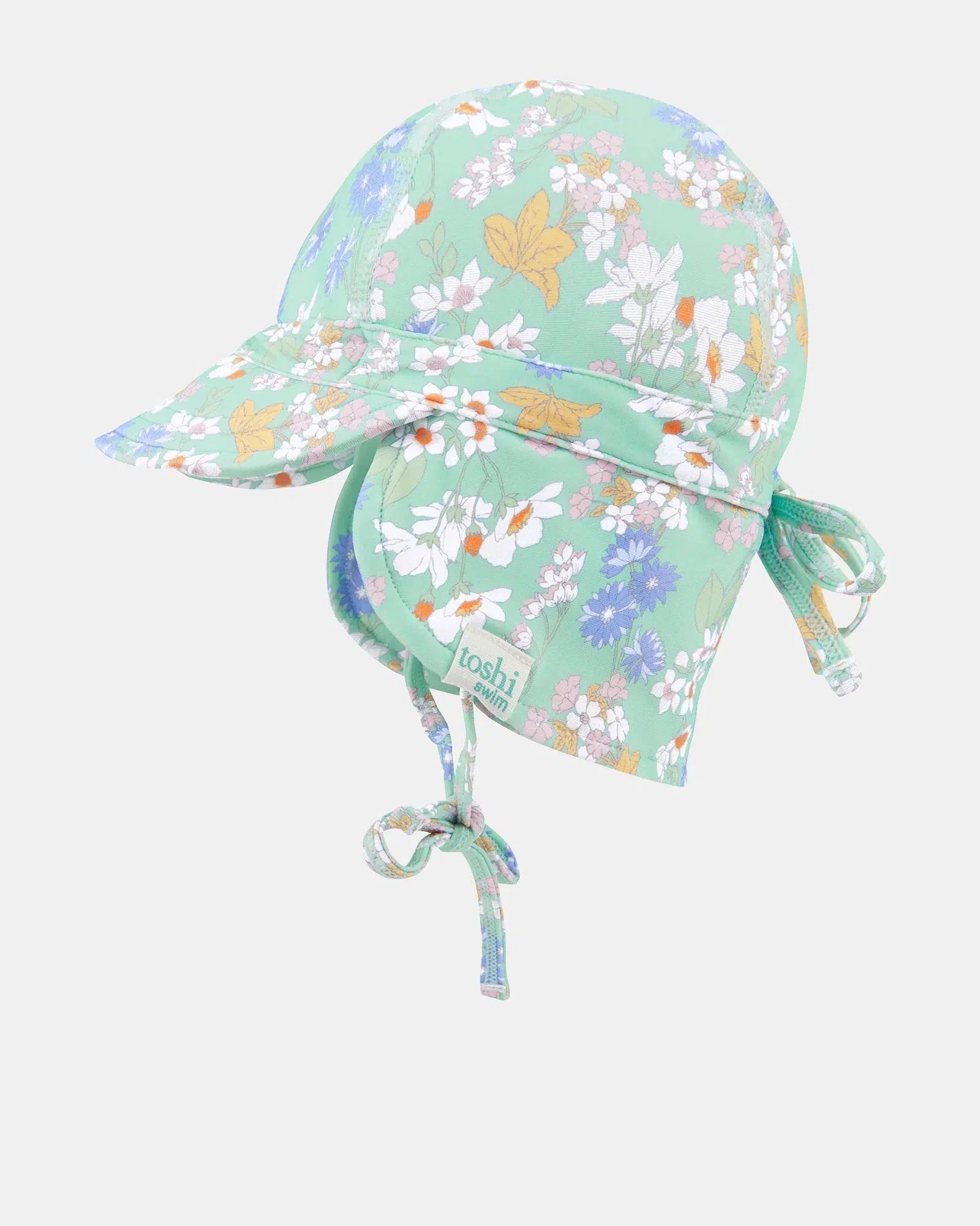 Swim Baby Flap Cap Classic - Sea Blossom-Clothing & Accessories-Toshi-The Bay Room