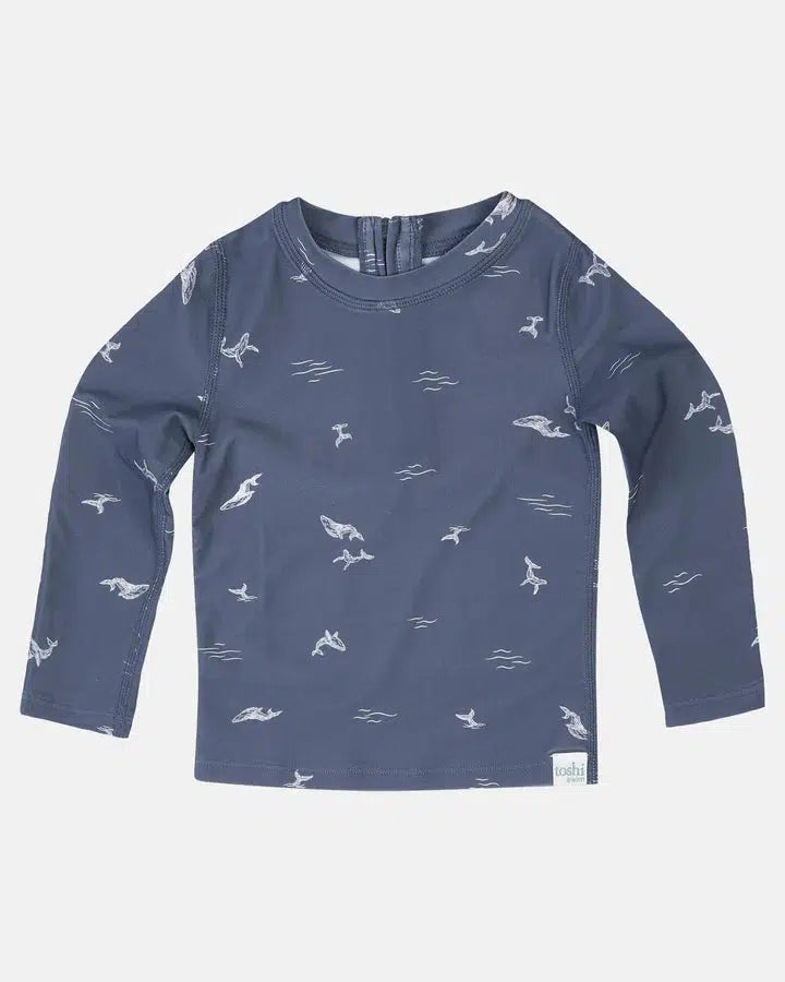 Swim Baby Rashie Long Sleeve Classic - Whales-Clothing & Accessories-Toshi-The Bay Room