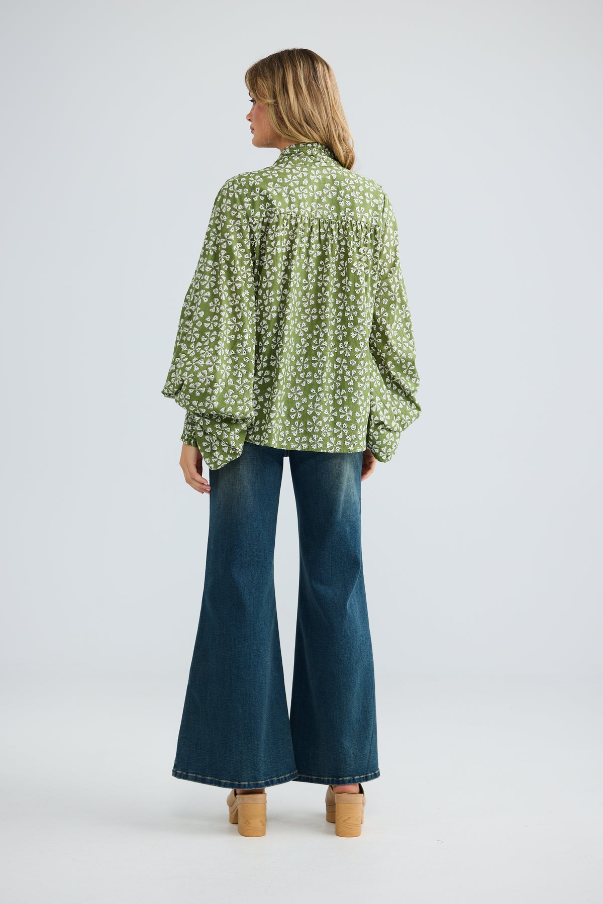 Sylva Blouse - Sage Petal-Tops-Talisman-The Bay Room