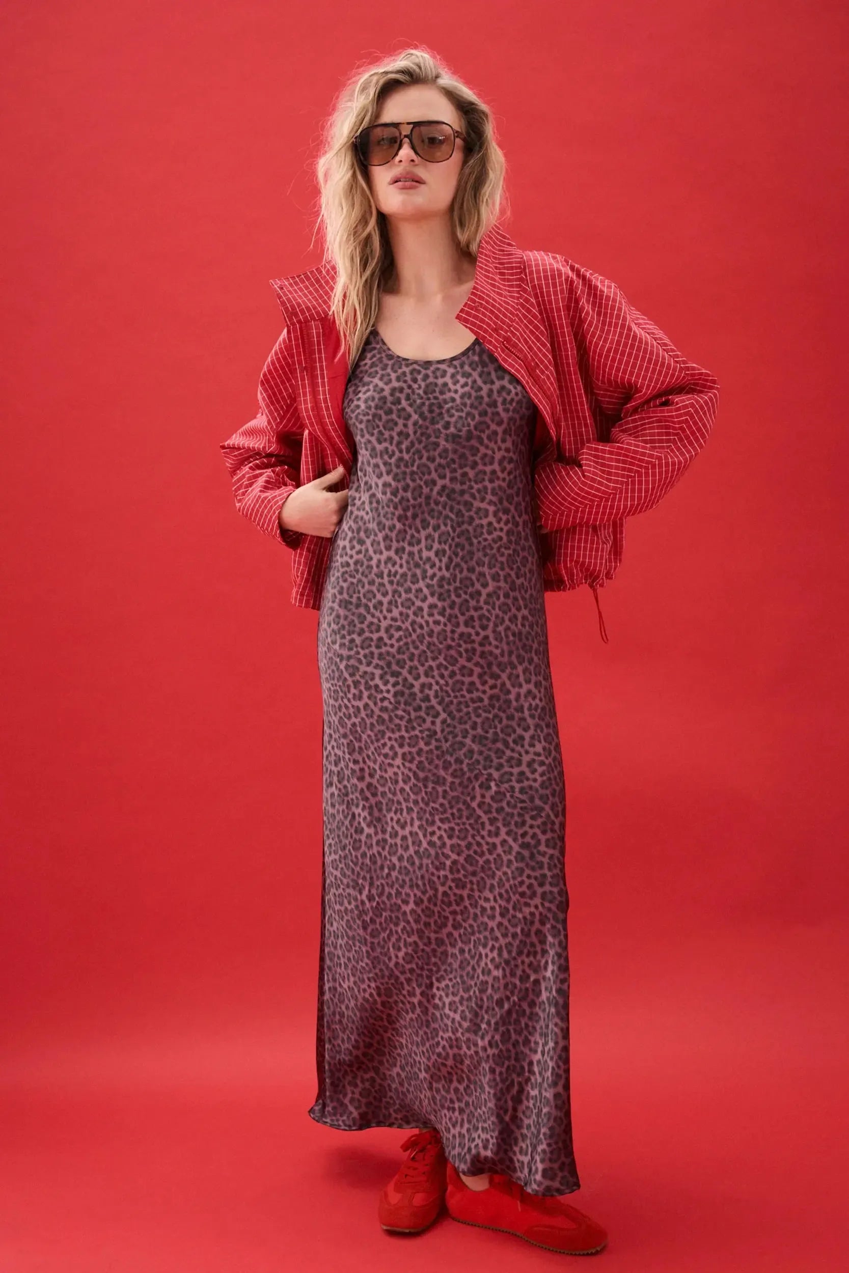 Sylvie Slip - Chocolate Leopard-Tops-Cartel & Willow-The Bay Room