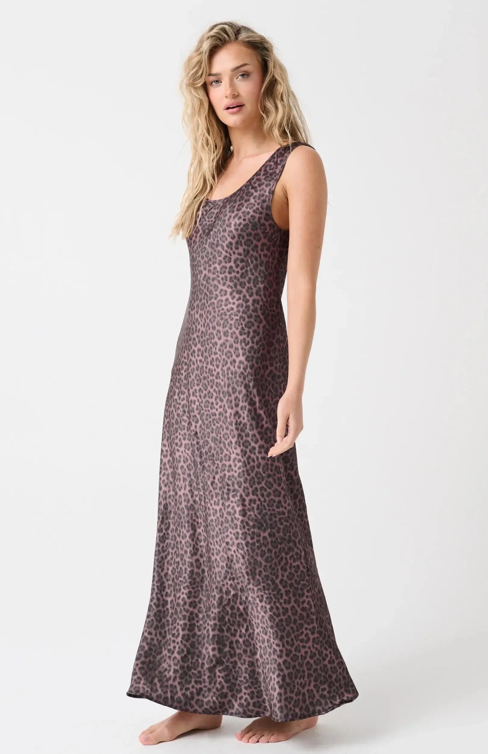 Sylvie Slip - Chocolate Leopard-Tops-Cartel & Willow-The Bay Room