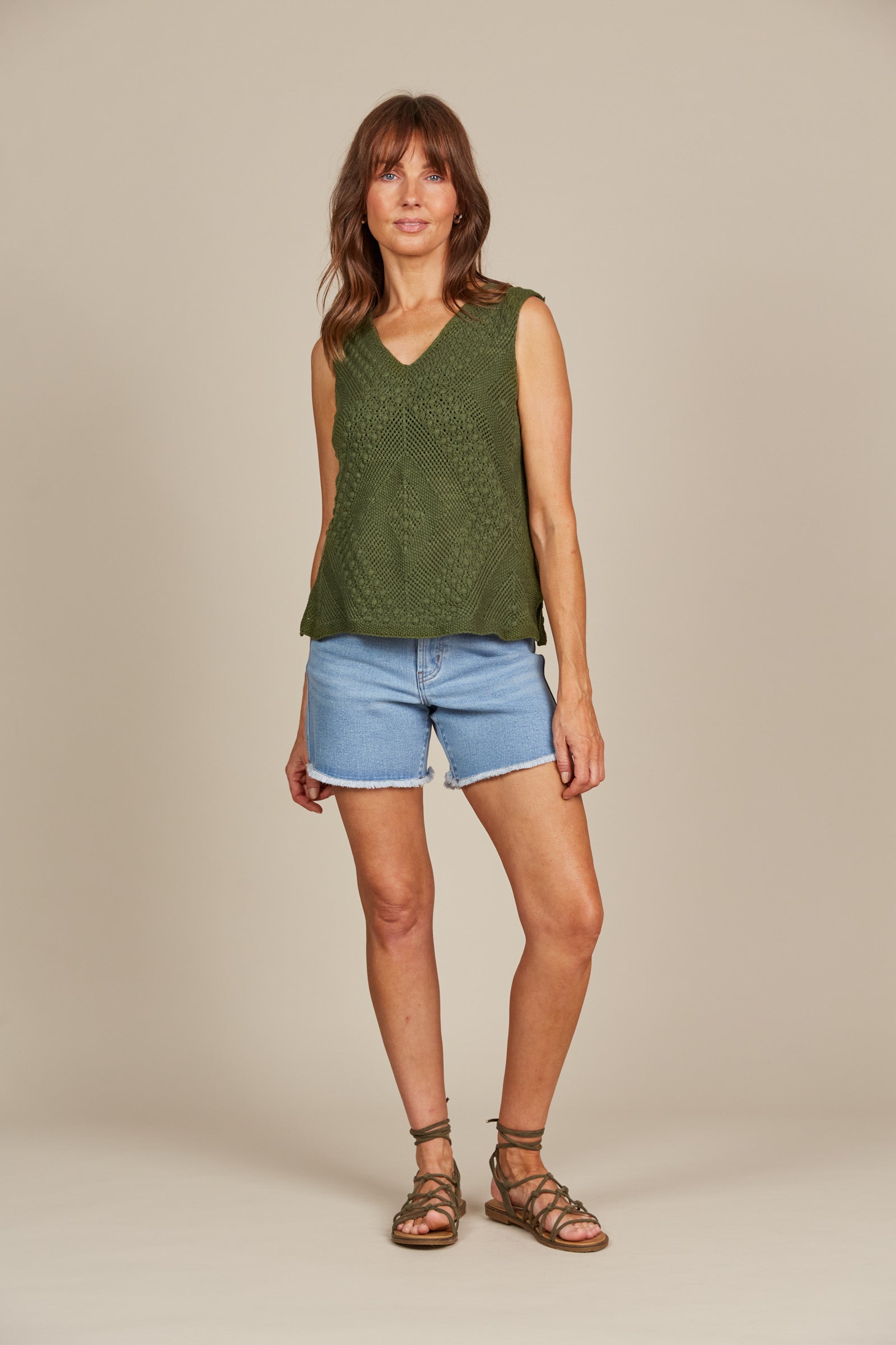 Sylvie Top - Olive-Tops-Isle Of Mine-The Bay Room