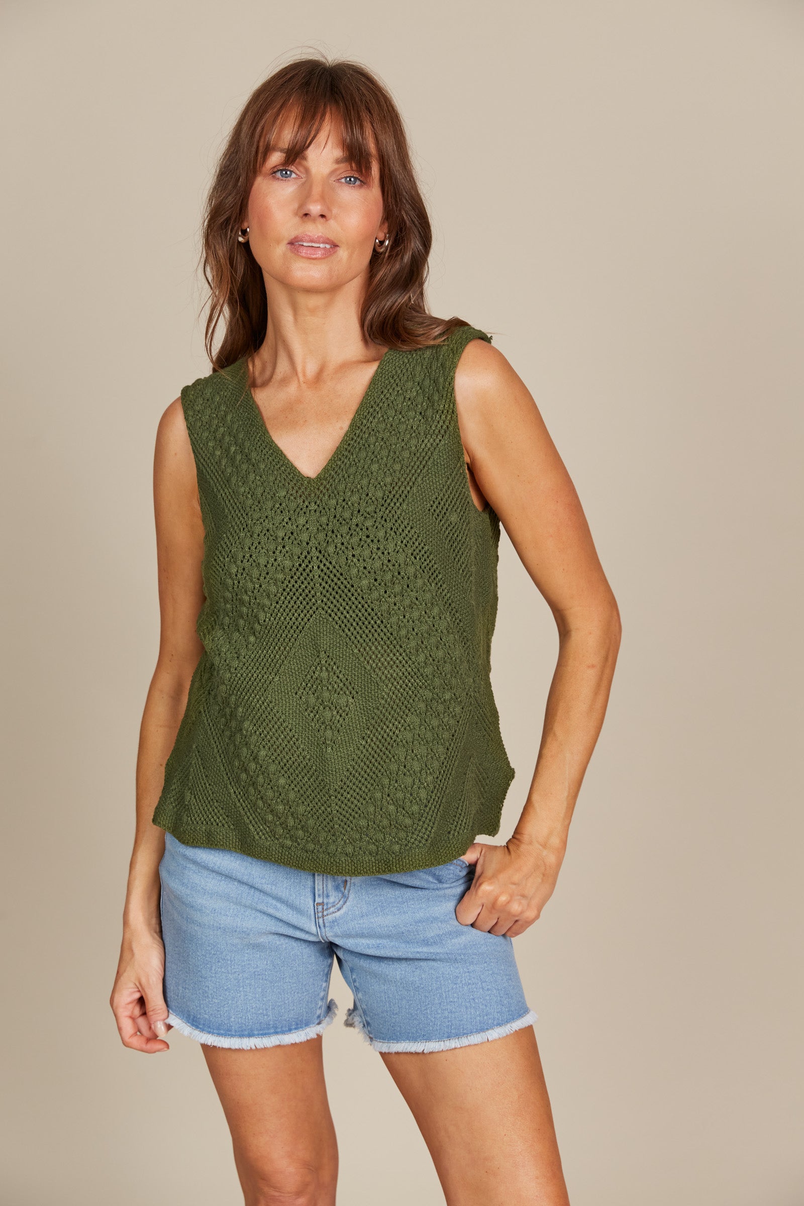 Sylvie Top - Olive-Tops-Isle Of Mine-The Bay Room