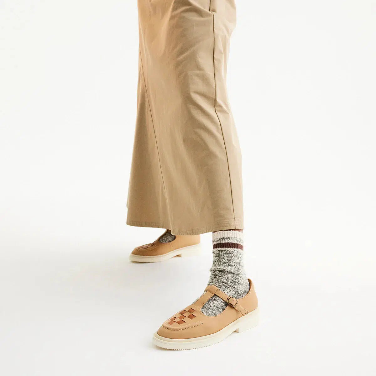 T-Bar Loafer Rise Soft Tan-Footwear-Rollie-The Bay Room