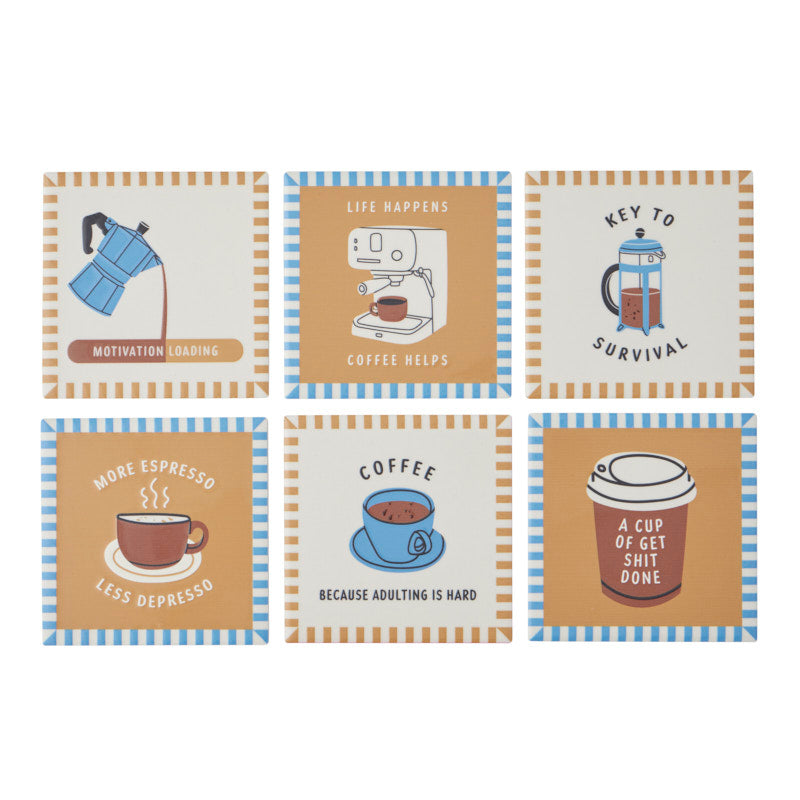 Espresso Ceramic Coaster 10cm