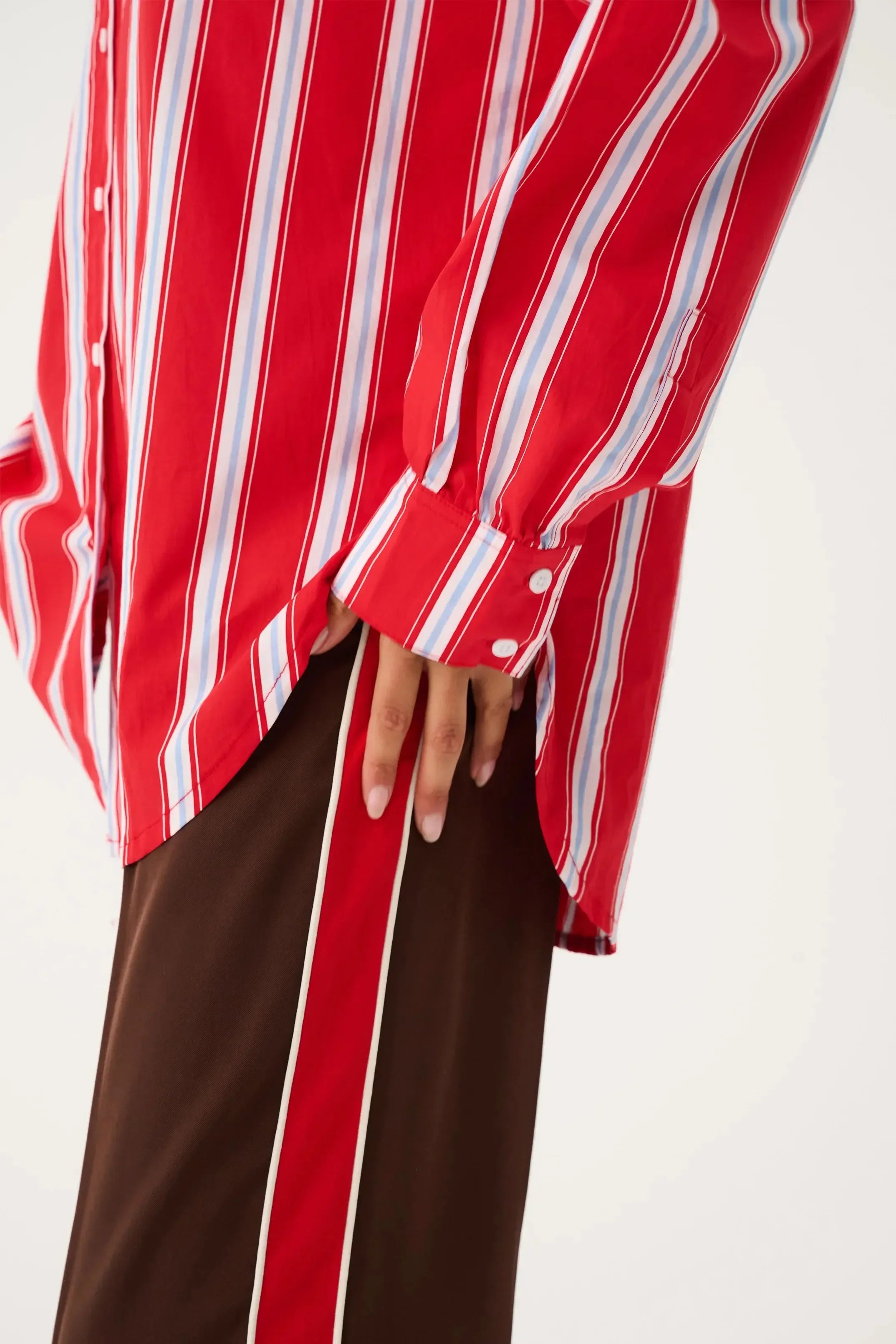 Tammy Shirt - Siren Stripe-Tops-Cartel & Willow-The Bay Room