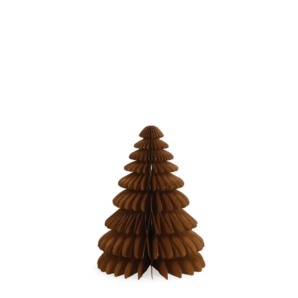 Tan Medium Table Top Paper Tree 32cm-Christmas-Holly & Ivy-The Bay Room
