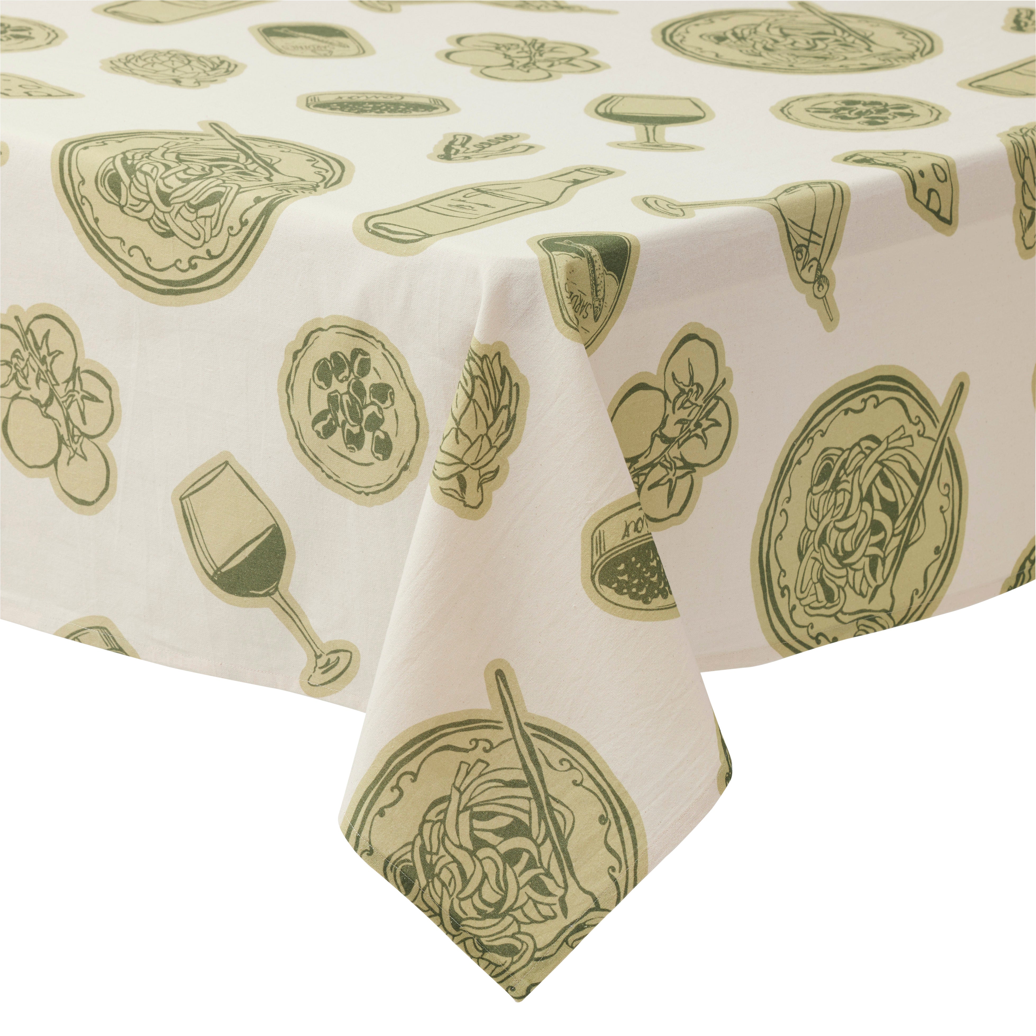 Taormina Cotton Tablecloth 140x240cm-Decor Items-Coast To Coast Home-The Bay Room