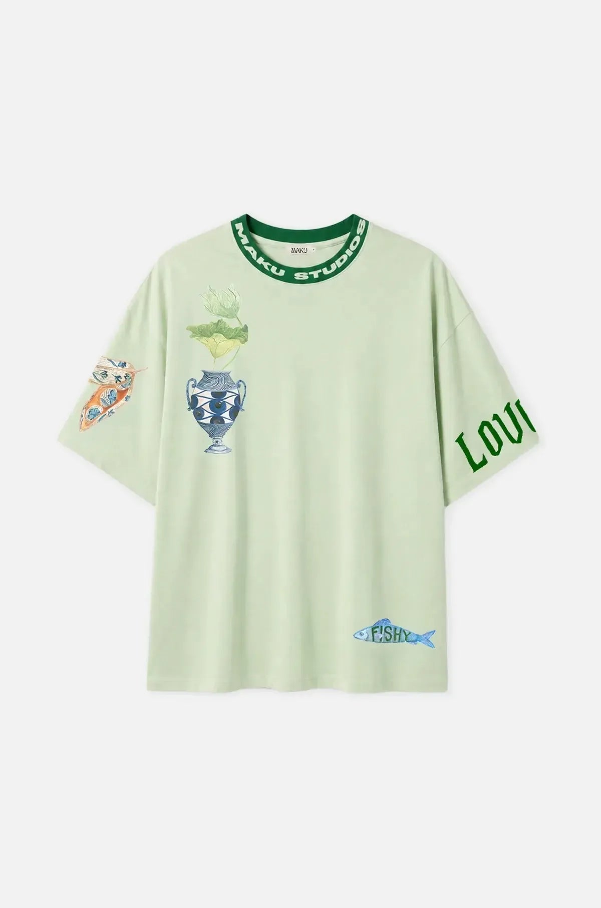 Tattoo Studio Oversized Tee-Tops-Maku Studios-The Bay Room