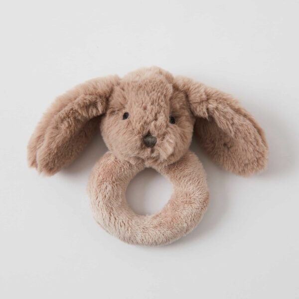 Taupe Bunny Rattle-Toys-Pilbeam Living-The Bay Room