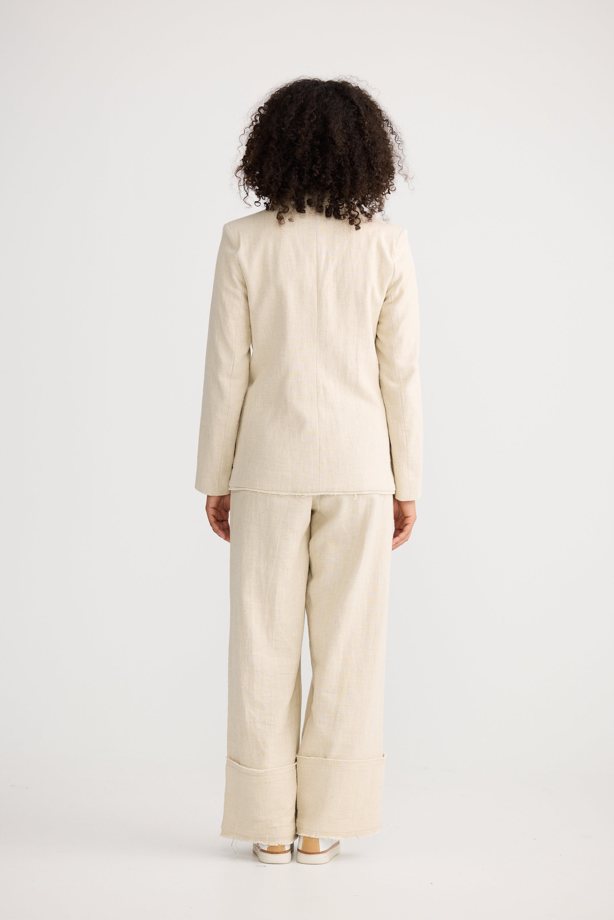 Tavira Blazer - Natural-Jackets, Coats & Vests-The Shanty Corporation-The Bay Room