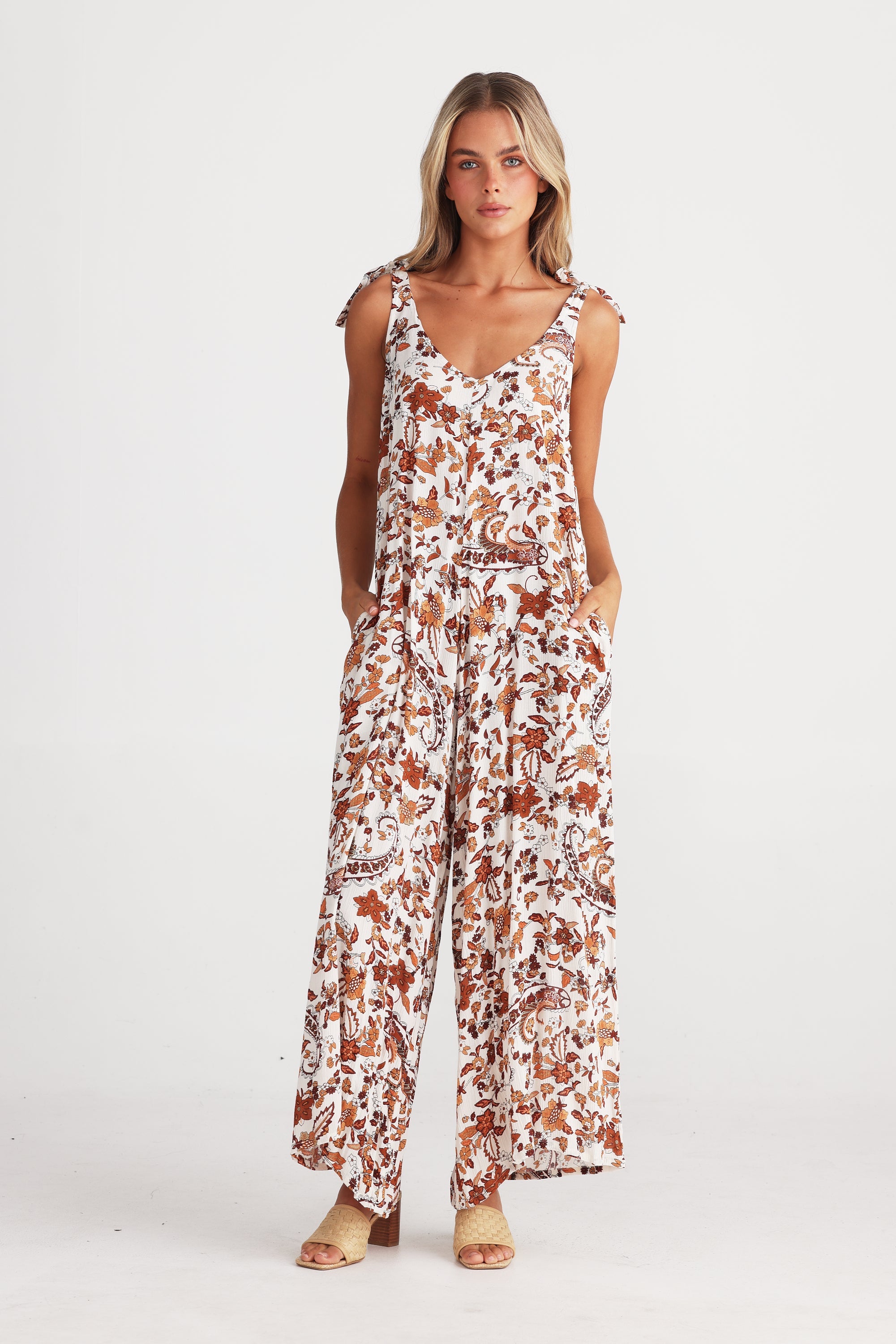 Temple Jumpsuit - Marbella-Playsuits, Jumpsuits & Overalls-Talisman-The Bay Room