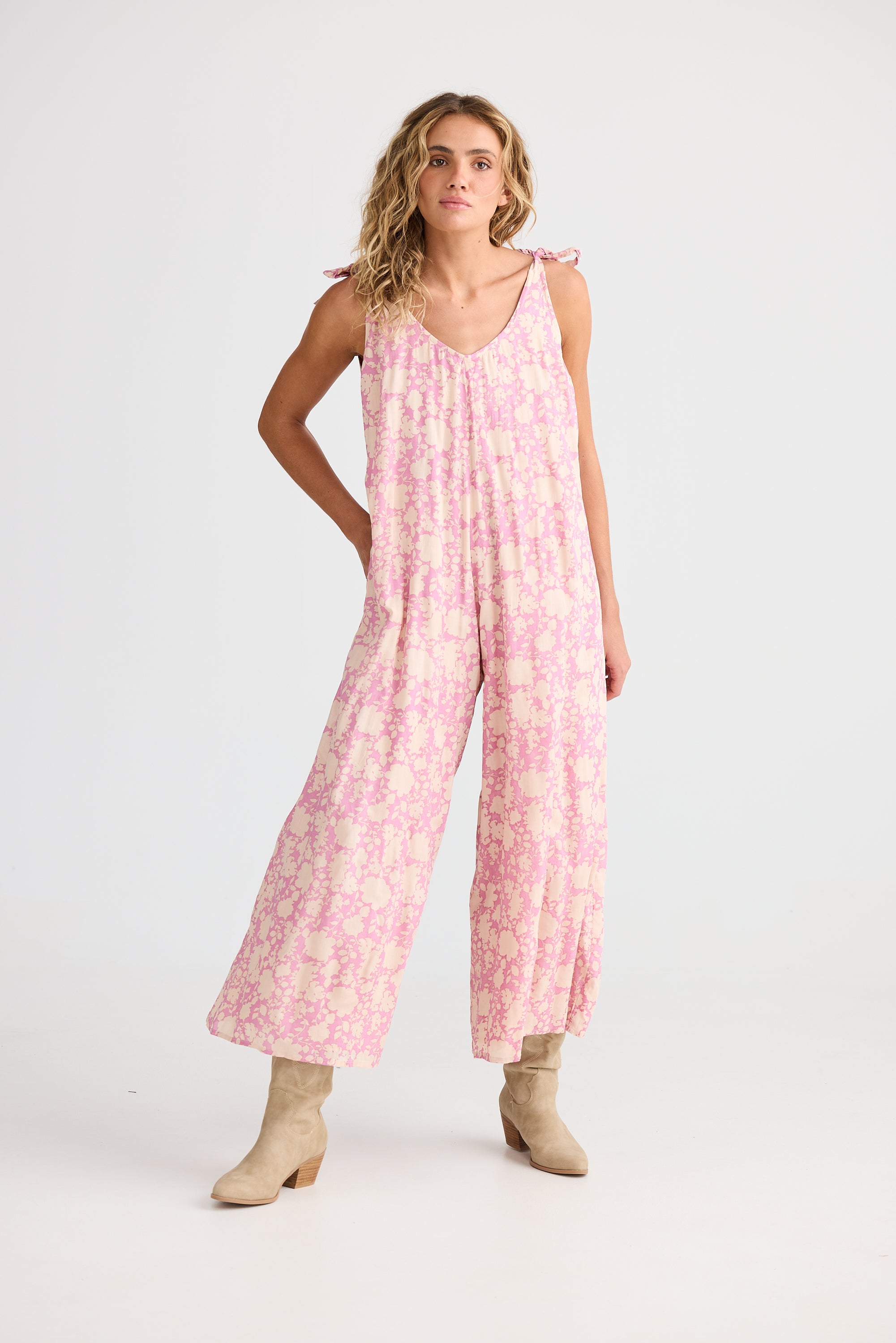 Temple Jumpsuit - Meadow Muse-Playsuits, Jumpsuits & Overalls-Talisman-The Bay Room