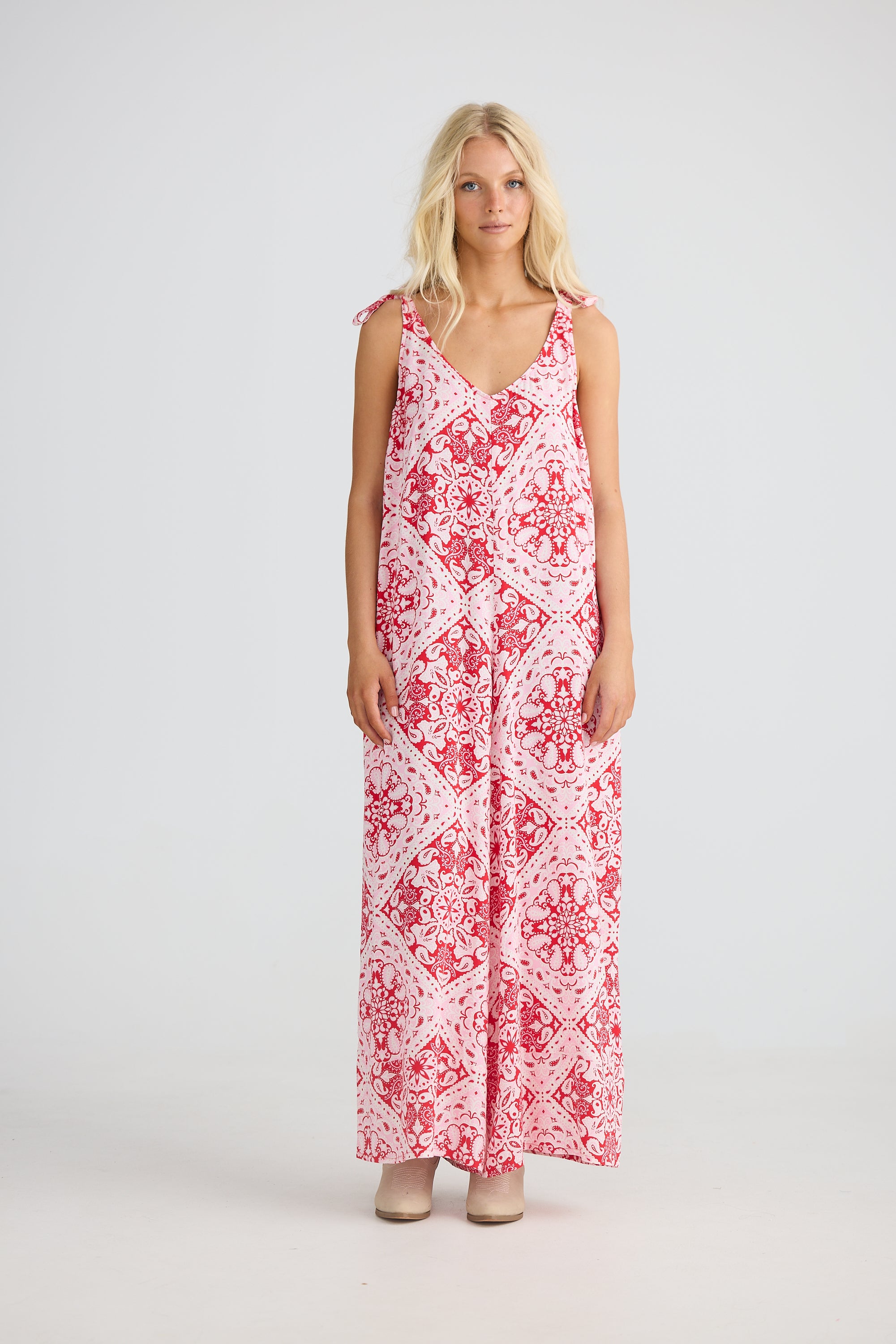 Temple Jumpsuit - Wild Heart Bandana-Playsuits, Jumpsuits & Overalls-Talisman-The Bay Room