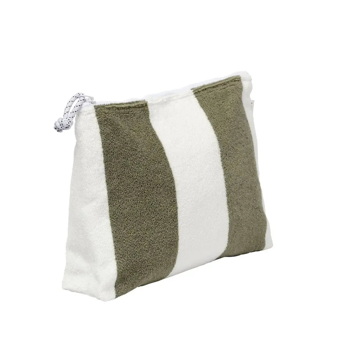 Terry Beach Pouch The Vacay Olive Stripe-Travel & Outdoors-Sunny Life-The Bay Room