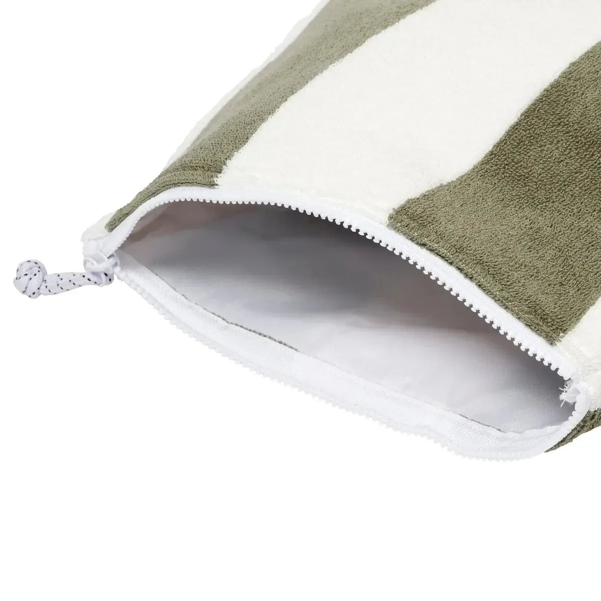 Terry Beach Pouch The Vacay Olive Stripe-Travel & Outdoors-Sunny Life-The Bay Room