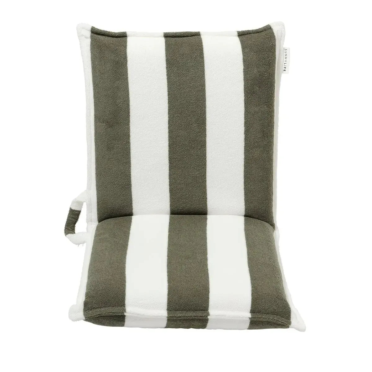 Terry Travel Lounger The Vacay Olive Stripe-Travel & Outdoors-Sunny Life-The Bay Room