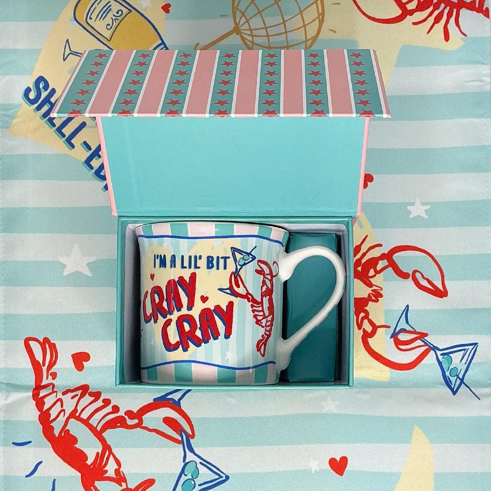 The Brew Me Up Mug Lobstar in Gift Box-Dining & Entertaining-DWBH-The Bay Room