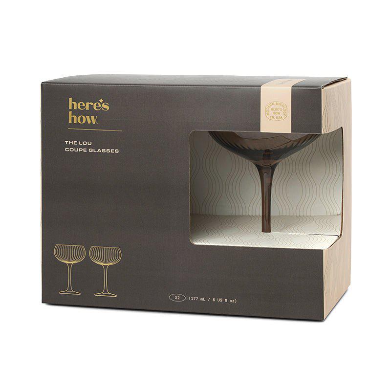 The Lou Coupe Glass - Set of 2 Smoke-Dining & Entertaining-Here's How-The Bay Room