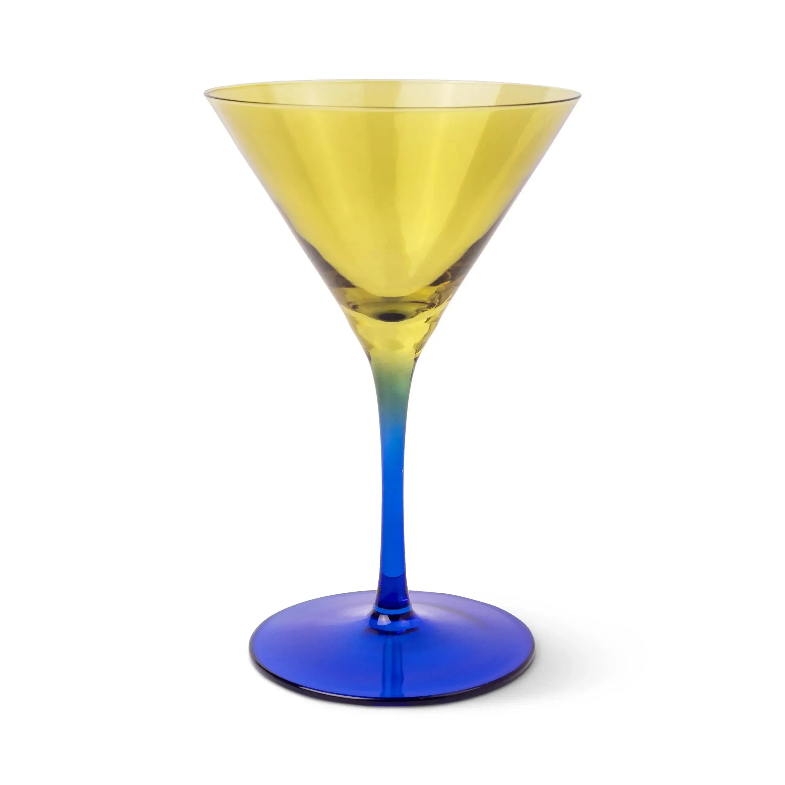 The Olive Martini Glass - Set of 2 Olive + Cobalt-Dining & Entertaining-Here's How-The Bay Room
