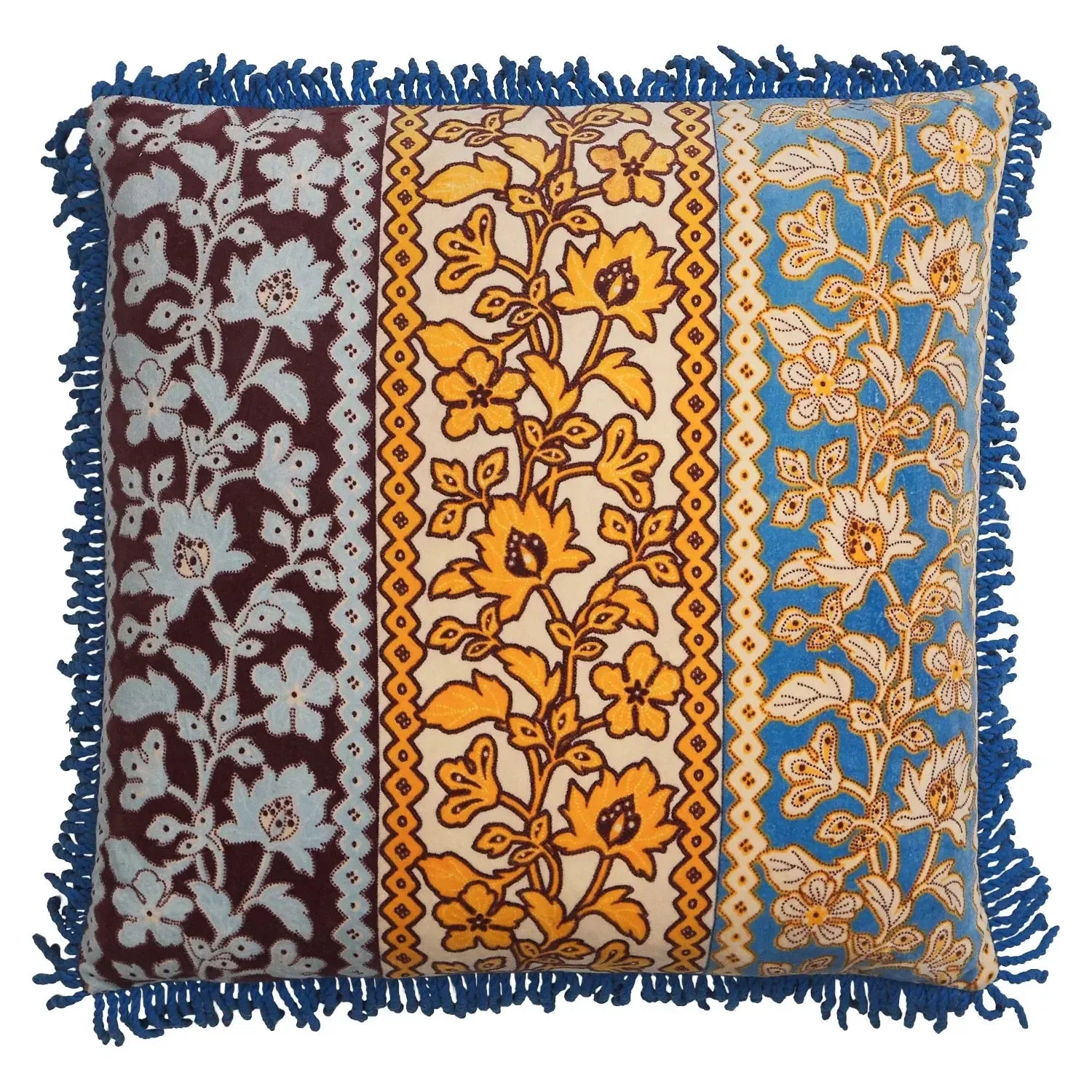 Thea Velvet Cushion - Azure-Soft Furnishings-Sage & Clare-The Bay Room