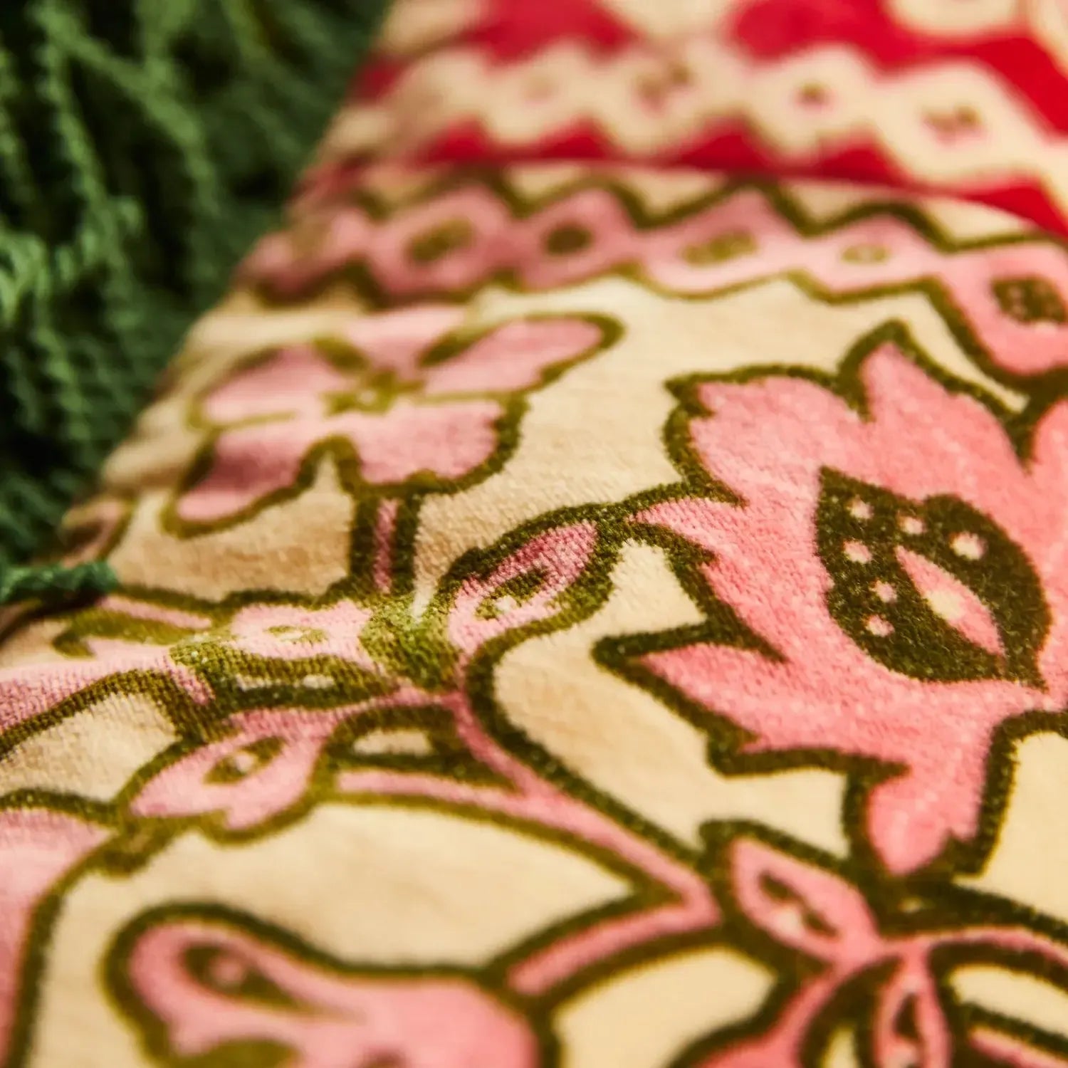 Thea Velvet Cushion - Kelp-Soft Furnishings-Sage & Clare-The Bay Room