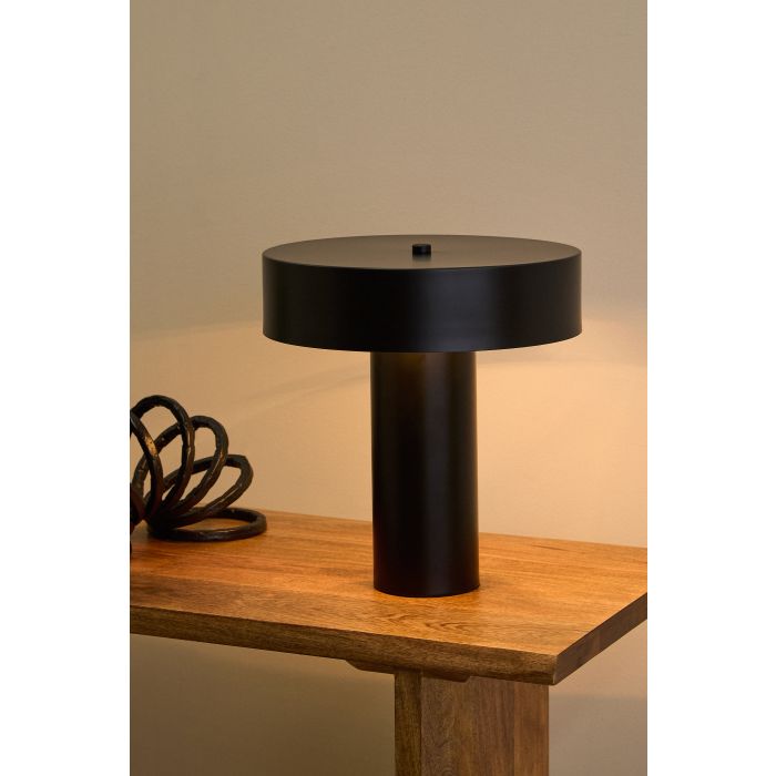 Thiago Metal Table Lamp 30x30x33cm Black-Lighting-Amalfi-The Bay Room