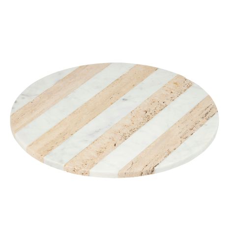 Tia Travertine/Marble Round Board 35cm-Dining & Entertaining-Coast To Coast Home-The Bay Room