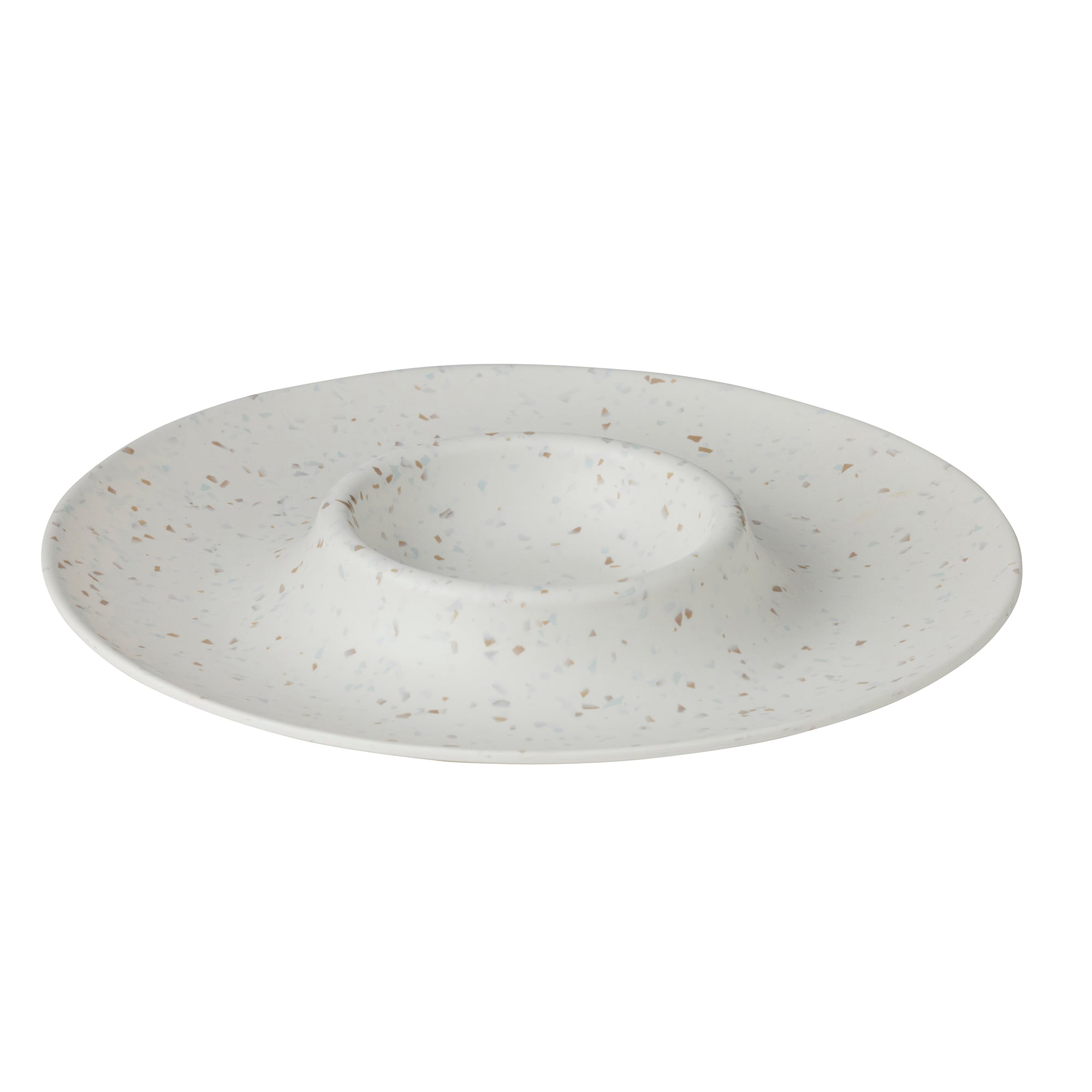 Tidal Terrazzo Melamine Chip & Dip 33cm-Dining & Entertaining-Coast To Coast Home-The Bay Room