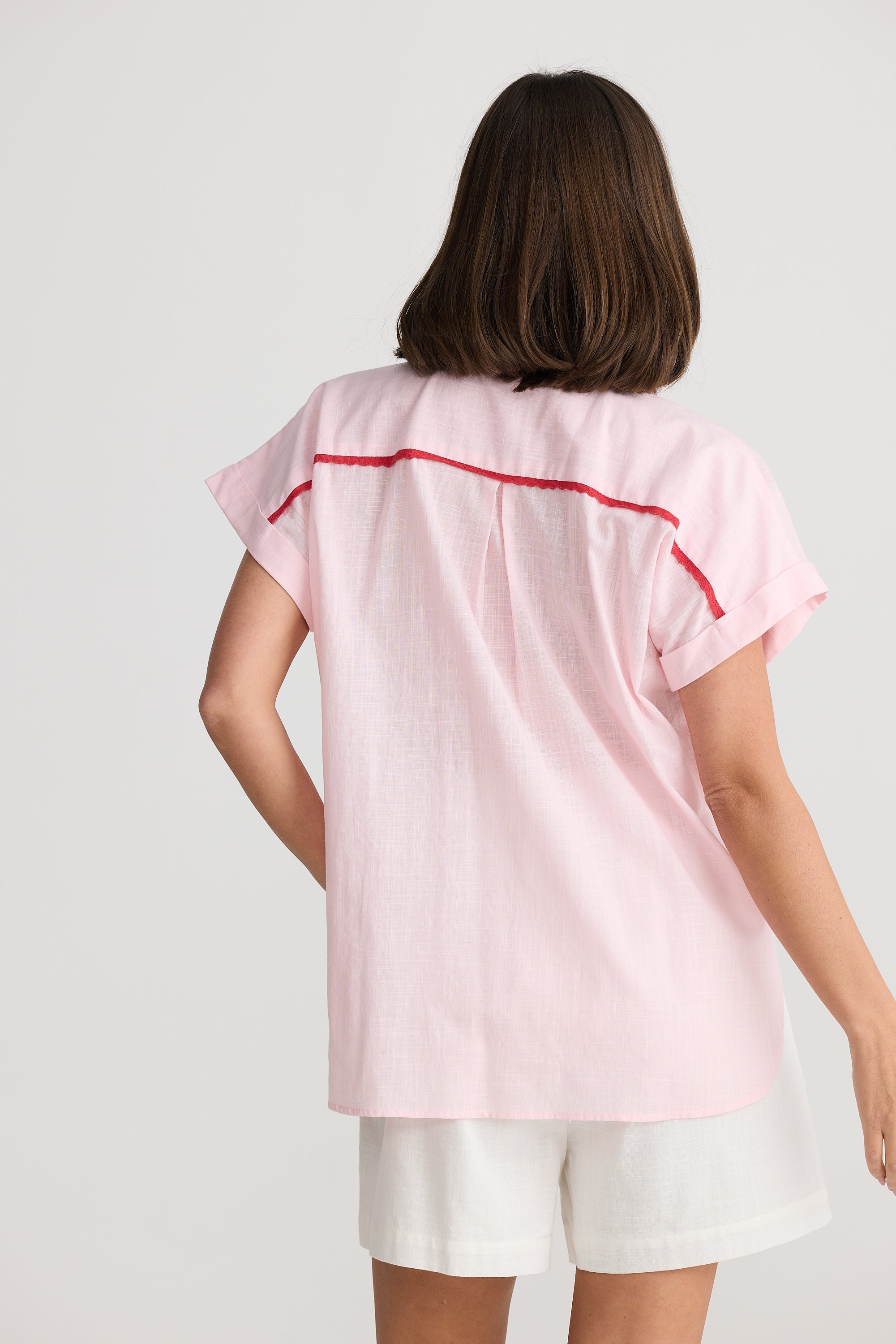 Tide Shirt - Pink-Tops-Holiday-The Bay Room