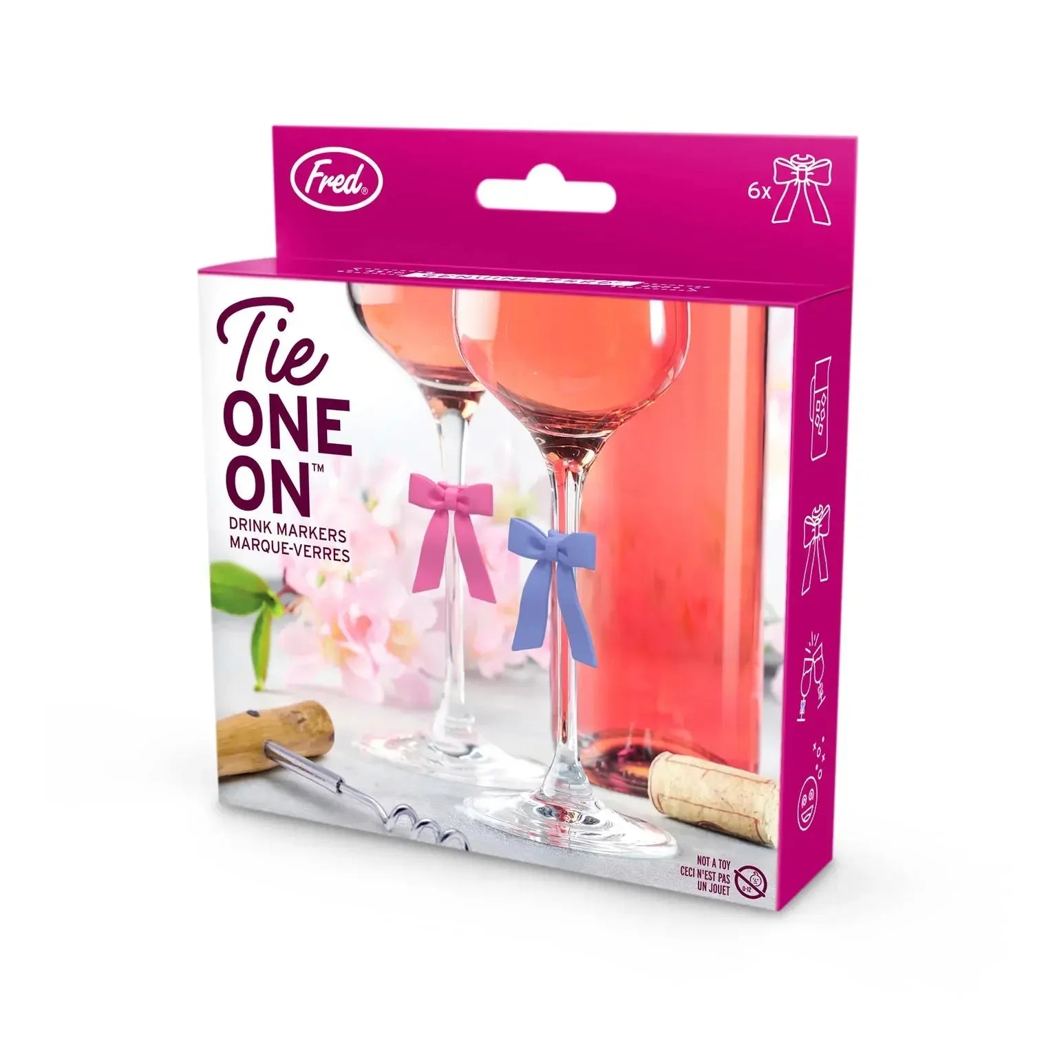 Tie One On Drink Markers Set of 6-Dining & Entertaining-Fred-The Bay Room