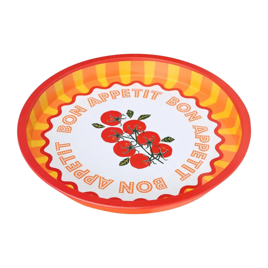 Tin Tray - 33cm - Tomato-Dining & Entertaining-Talking Tables-The Bay Room