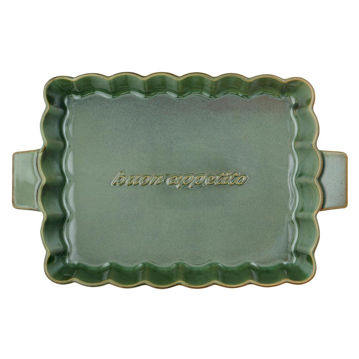 Toscana Ceramic Baker 42x27x6.5cm Olive-Kitchenware-Coast To Coast Home-The Bay Room