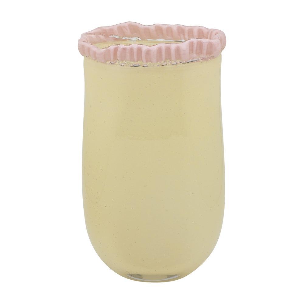Tousle Picket Vase 28cm Citrus-Pots, Planters & Vases-Ecology-The Bay Room