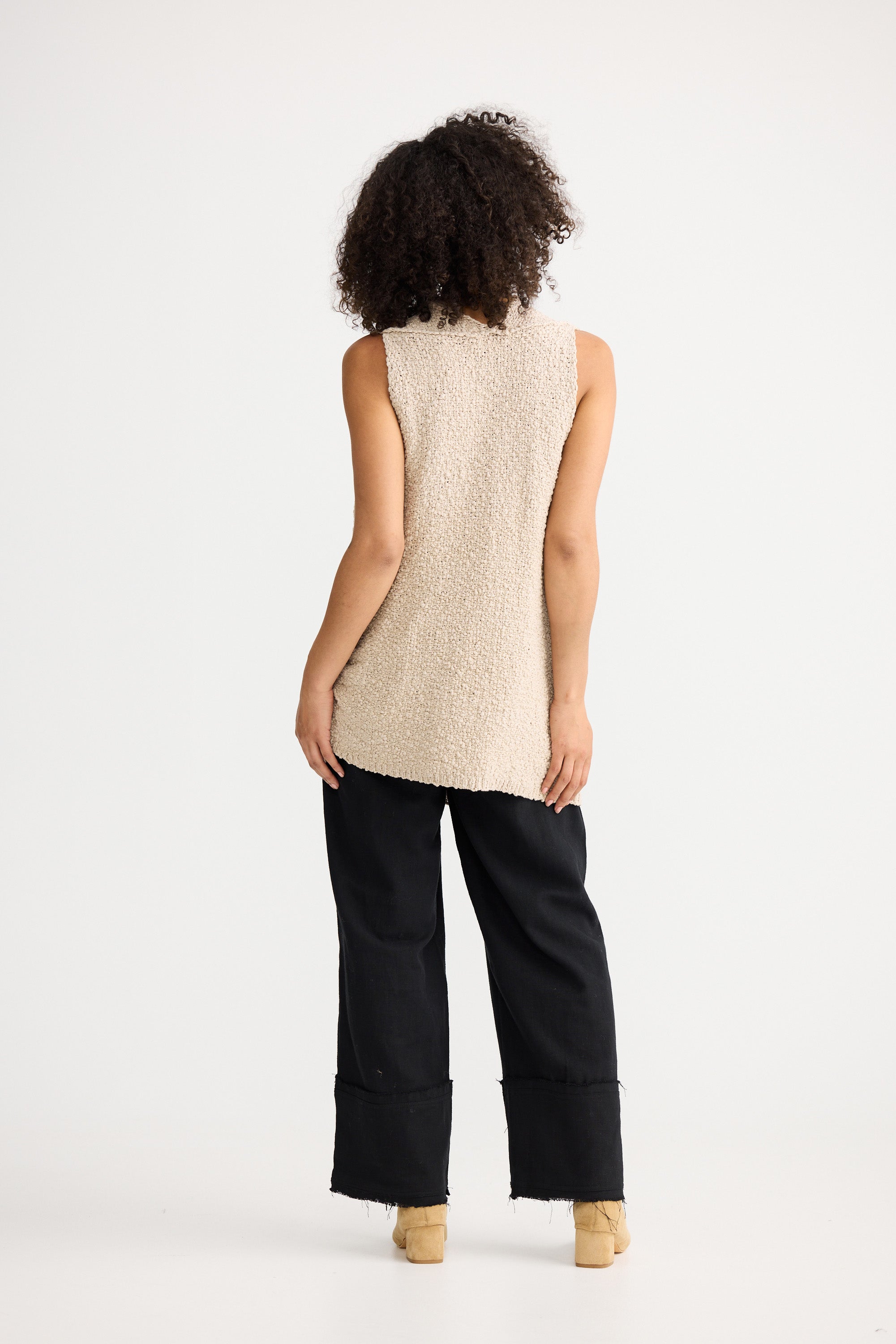 Tova Knit Tank - Latte-Tops-The Shanty Corporation-The Bay Room