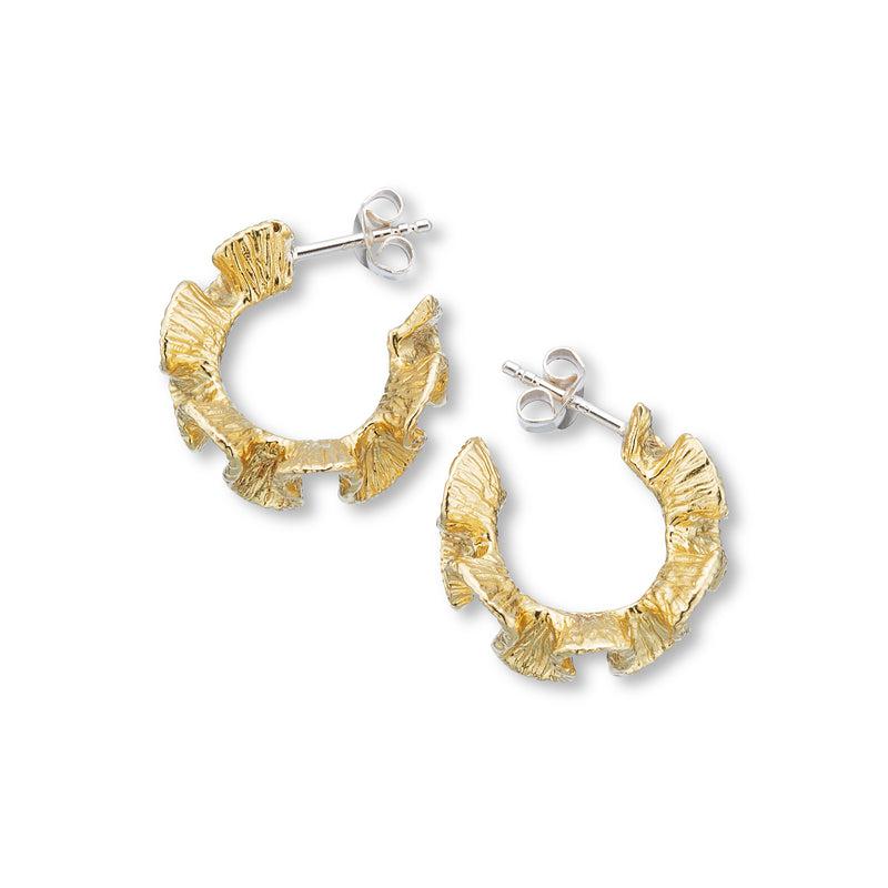 Tranquility Coral Hoop Earrings-Jewellery-Palas-The Bay Room