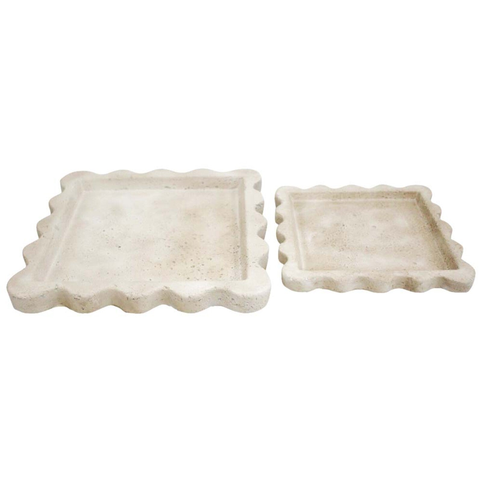 Tray Scallop Sandstone-Decor Items-Lavida-The Bay Room
