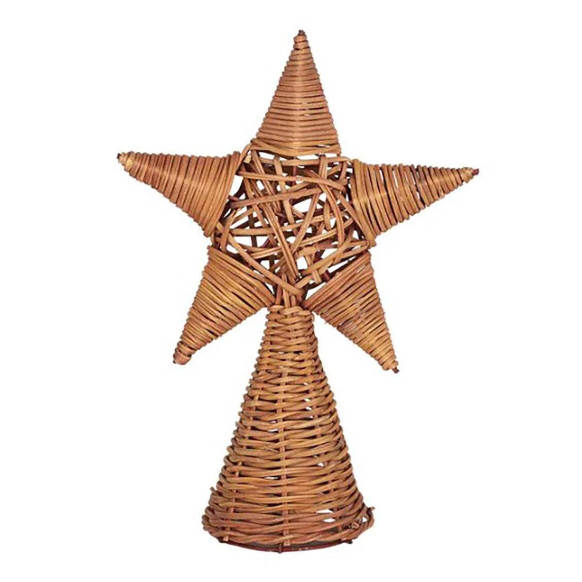 Tree Topper Rattan-Christmas-Coast To Coast Home-The Bay Room