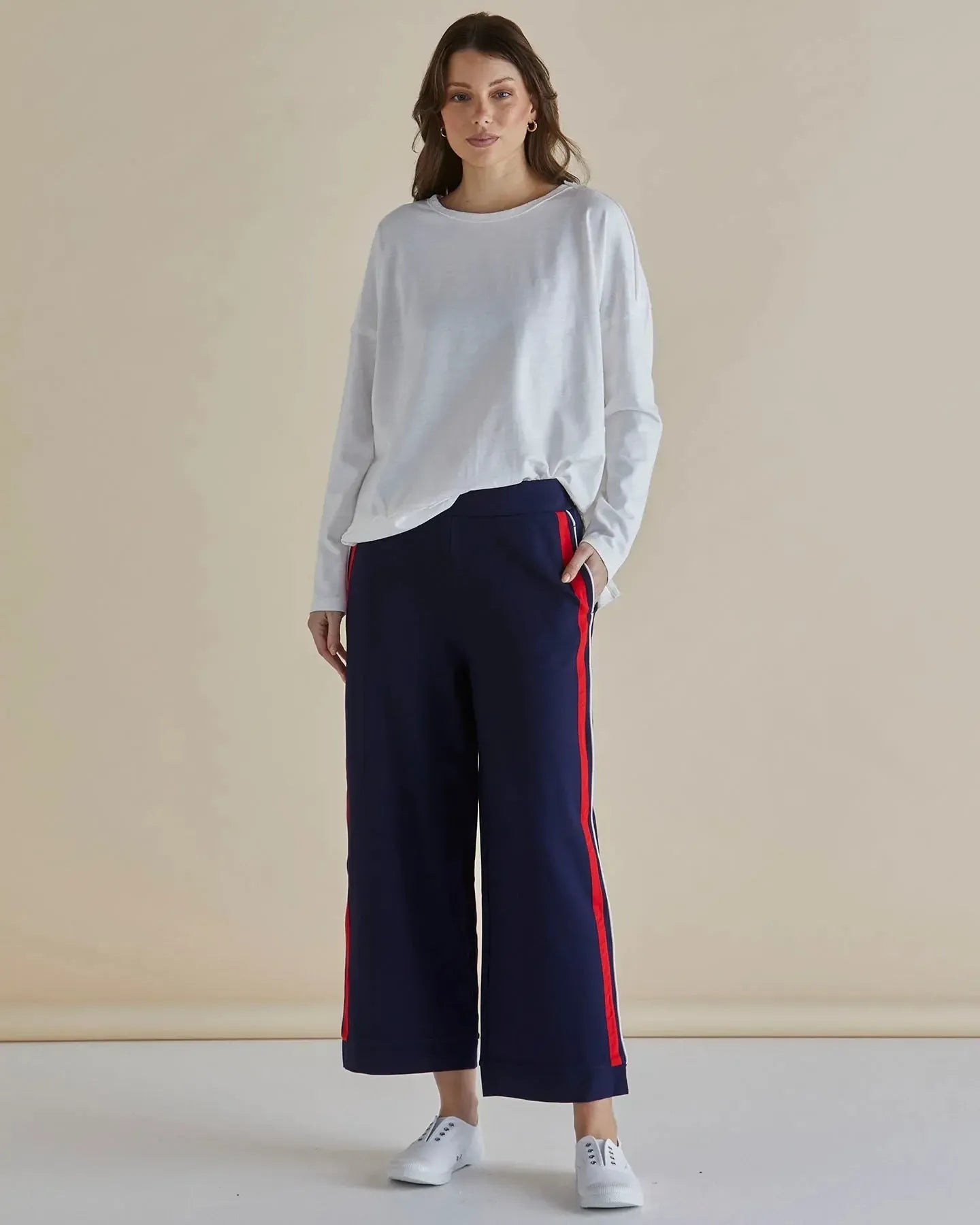 Tre's Bien Ponte Jogger - Navy-Pants-Betty Basics-The Bay Room