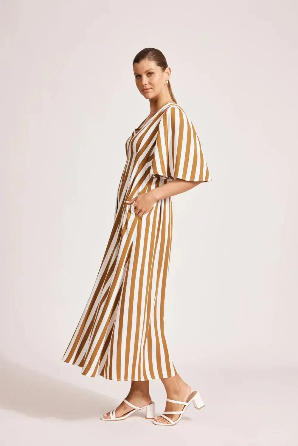 Treville Stripe Maxi Dress - Caramel-Eb & Ive-The Bay Room