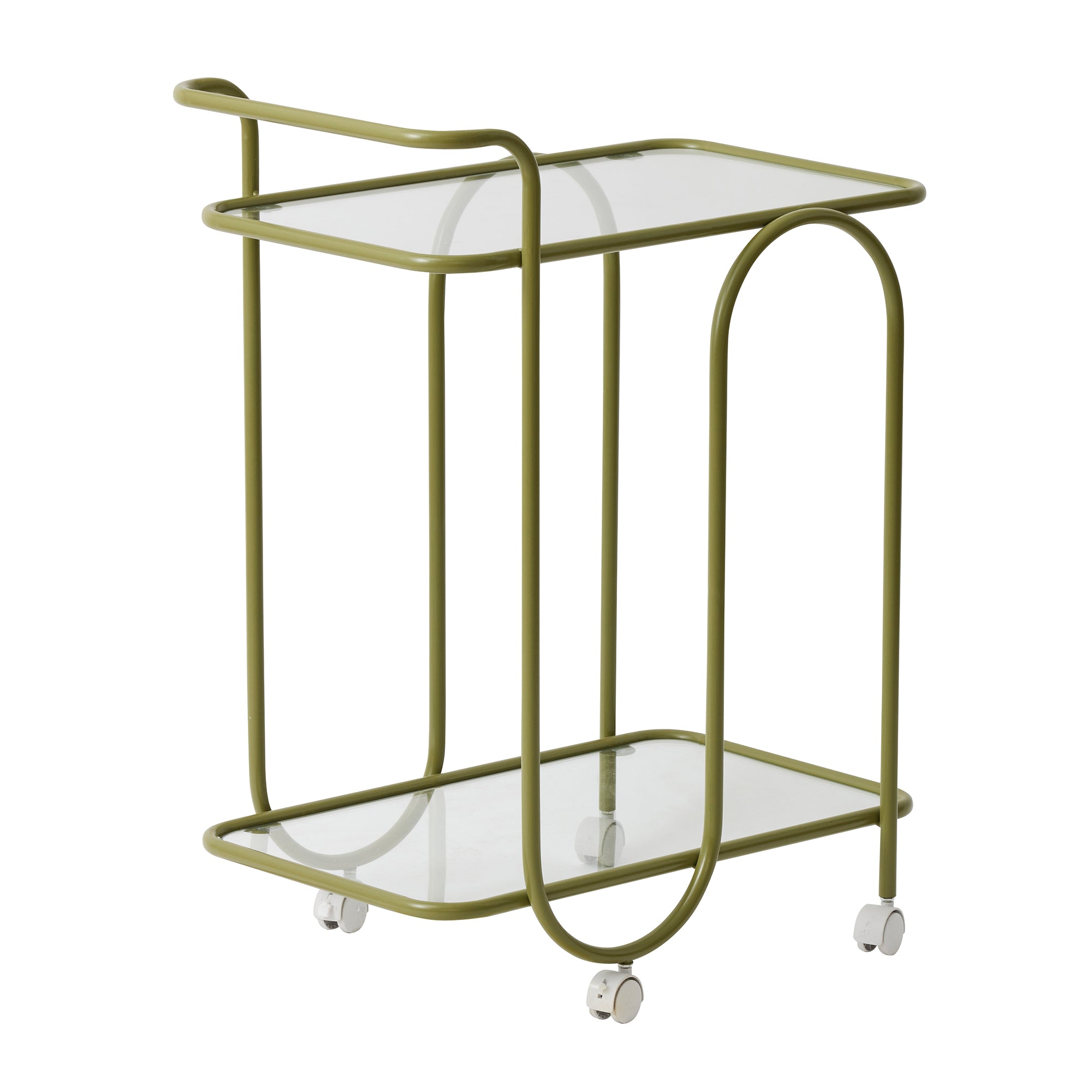 Trinity Metal Bar Cart 60x40x82cm Green-Furniture-Coast To Coast Home-The Bay Room