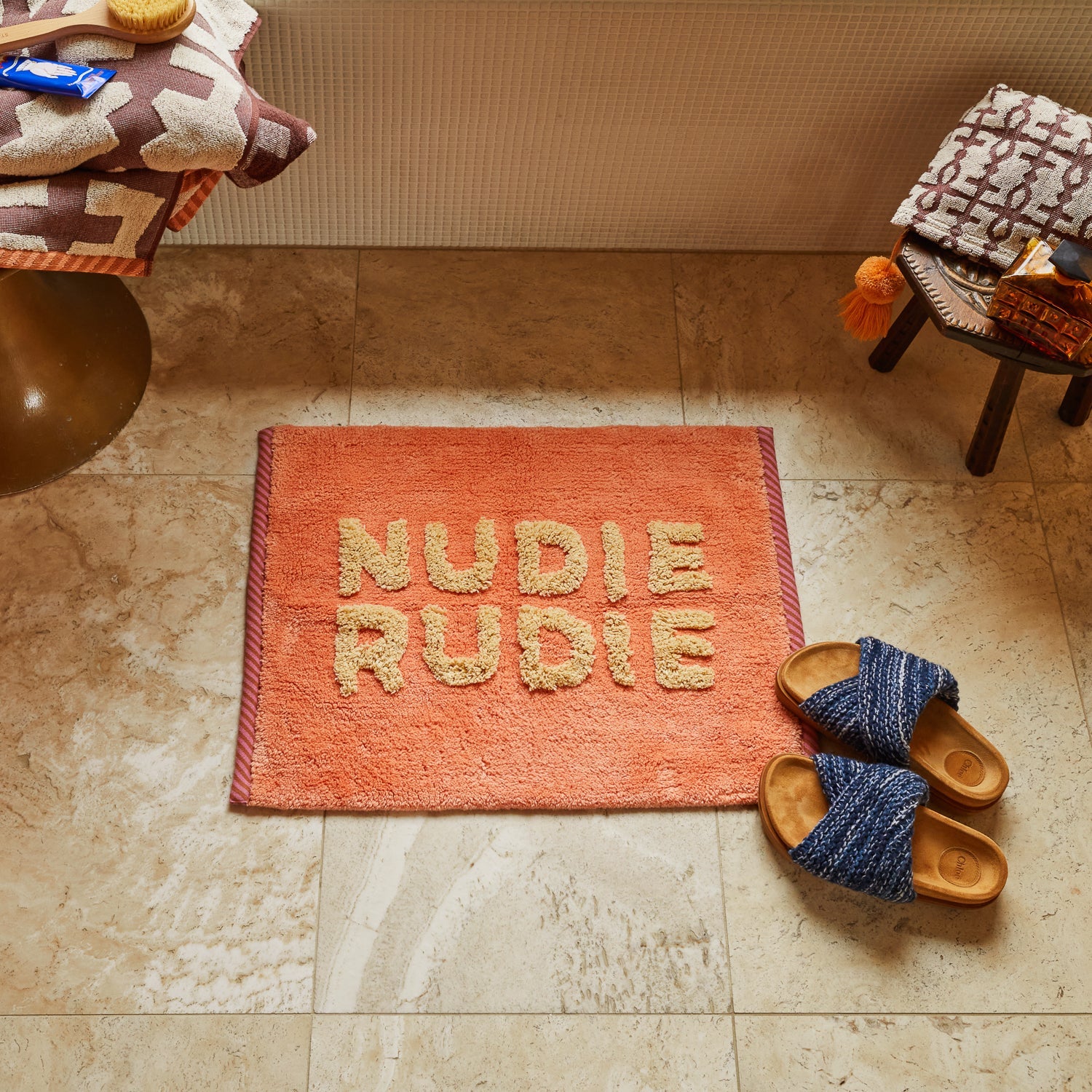 Tula Nudie Bath Mat Mini - Desert-Soft Furnishings-Sage & Clare-The Bay Room