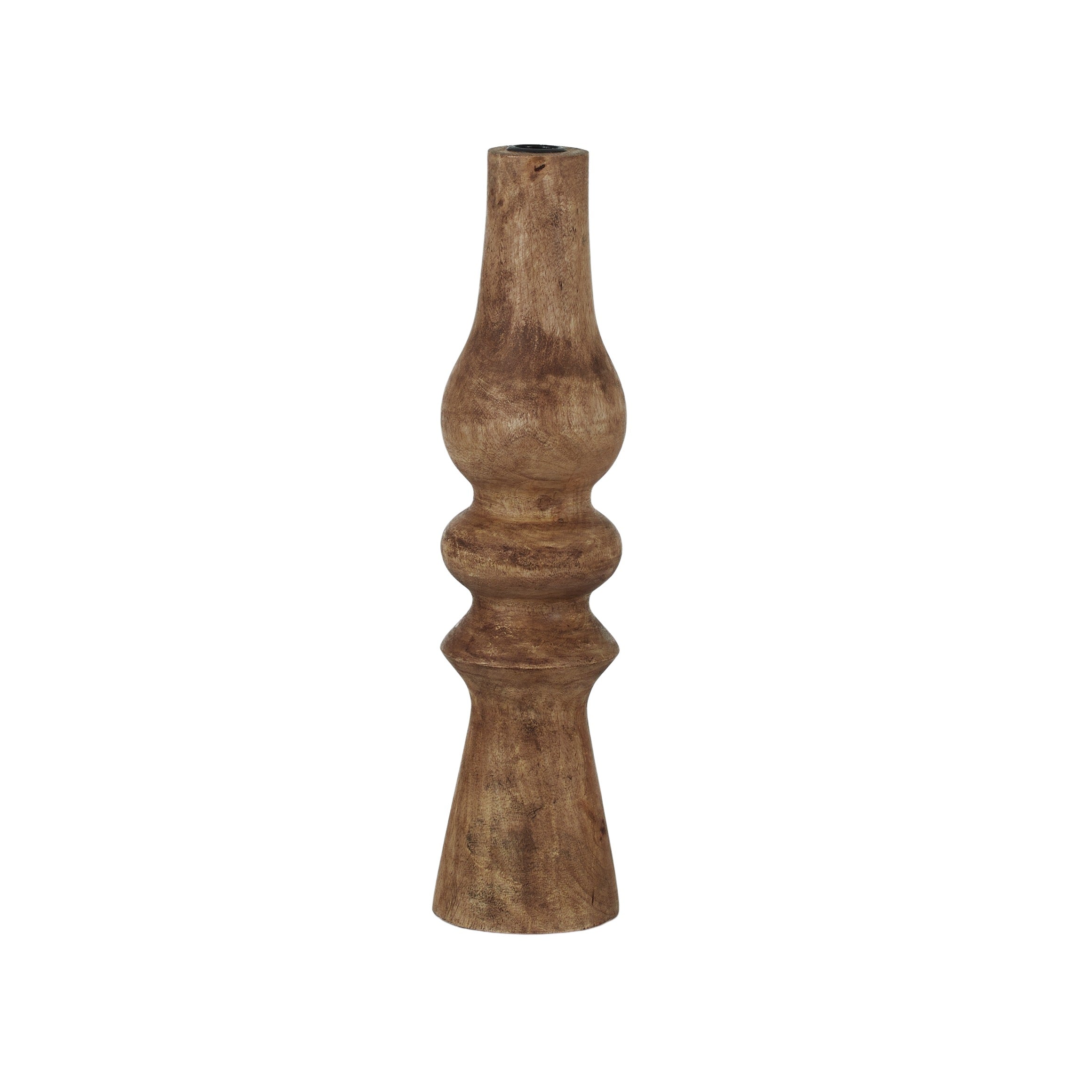 Turn Wood Candleholder 10x40cm-Decor Items-Coast To Coast Home-The Bay Room