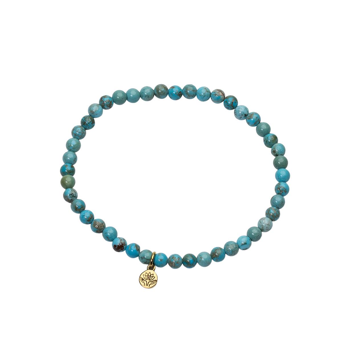 Turquoise howlite healing gem bracelet-Jewellery-Palas-The Bay Room